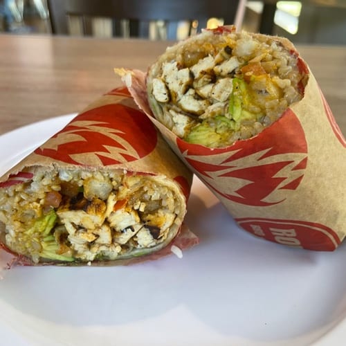 Tofu Burrito Combo.