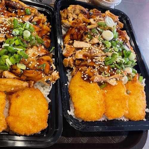 Lg Chicken & Shrimp Tempura Bowl.
