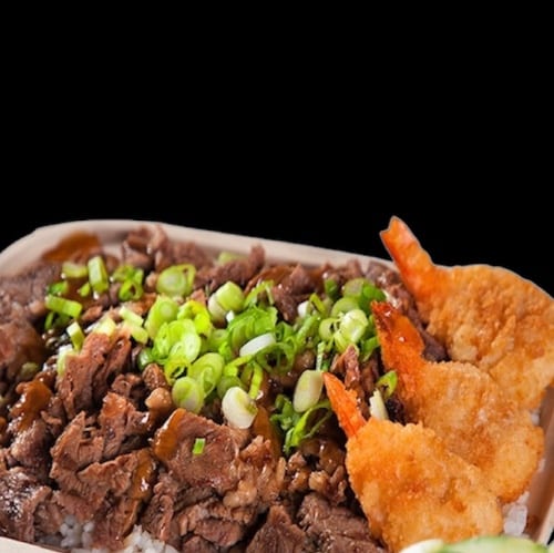 Lg Beef & Shrimp Bowl.