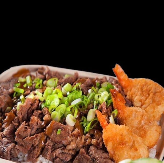 Lg Beef & Shrimp Bowl.