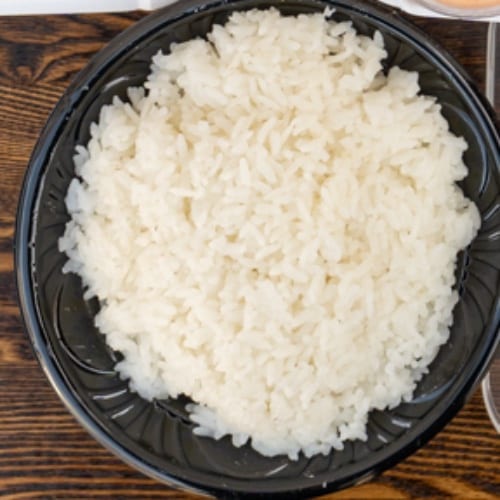 White Rice Only.