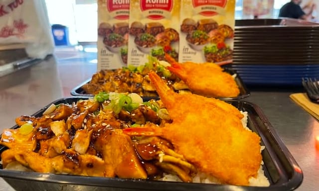 Chicken/Shrimp Plate.